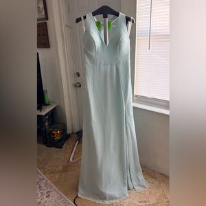 Azazie Mint Green Sleeveless Prom/Bridesmaid Dress